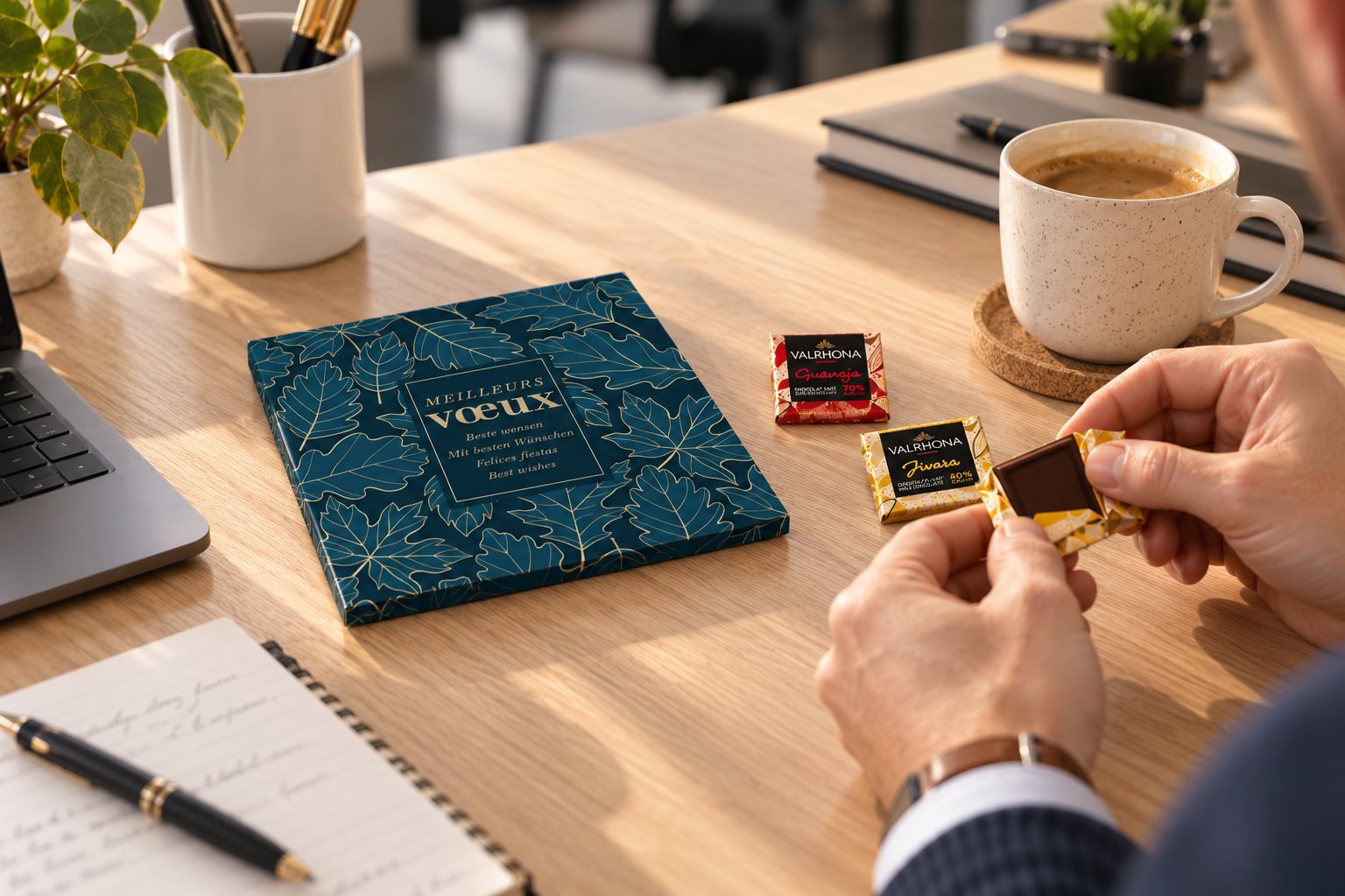 Carte de vœux chocolat : vos vœux d’entreprise en version gourmande