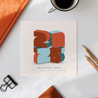 Cartes de voeux papier