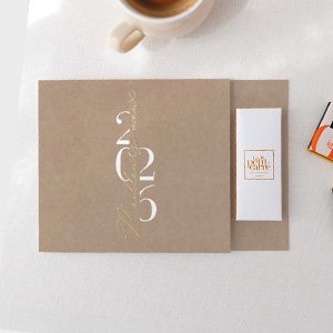 Carte avec 2 chocolats