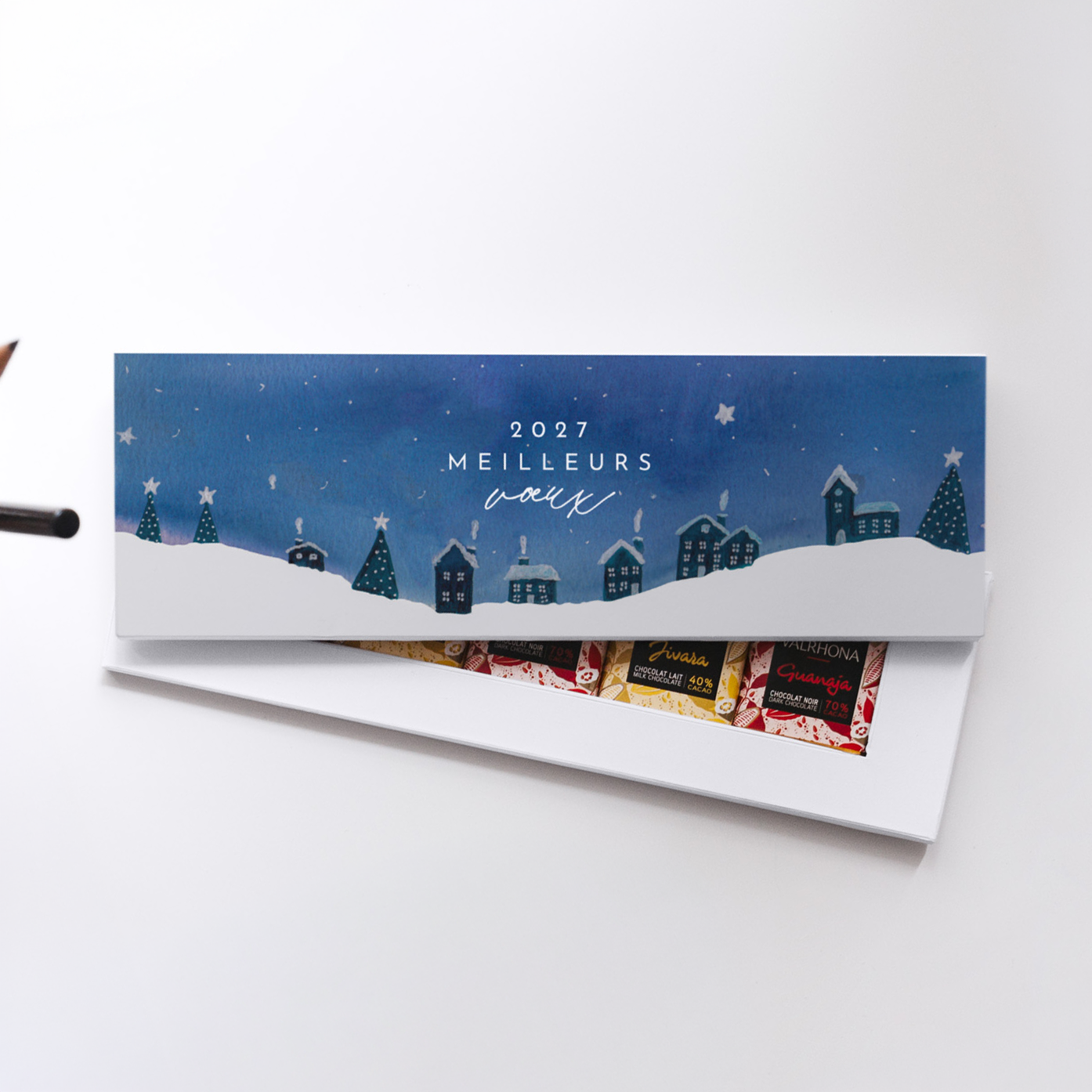 Carte avec chocolats