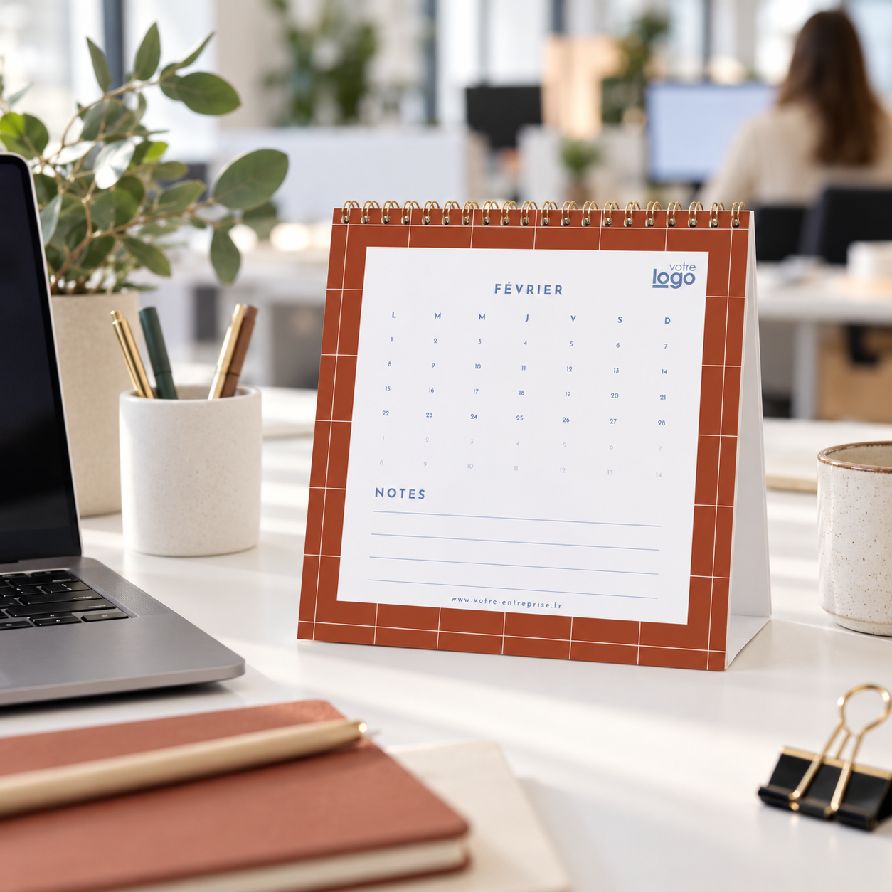 Calendrier à poser Carré