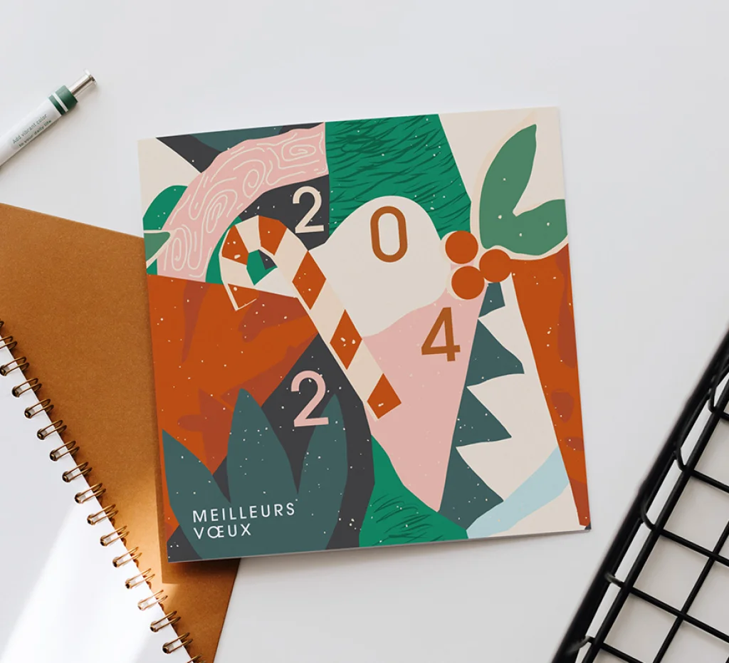 Cartes de vœux papier