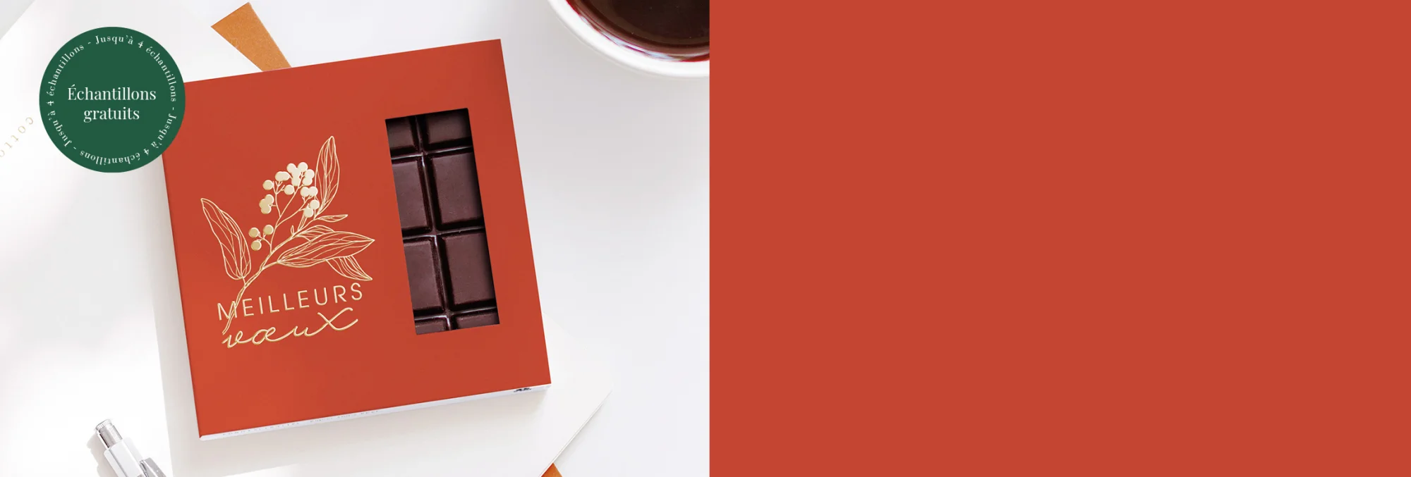 Cartes de vœux<br> chocolat
