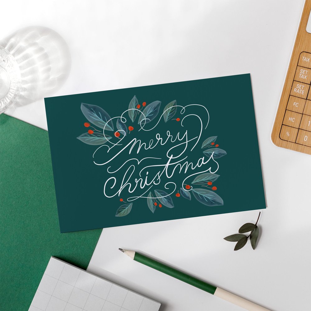 Christmas calligraphy