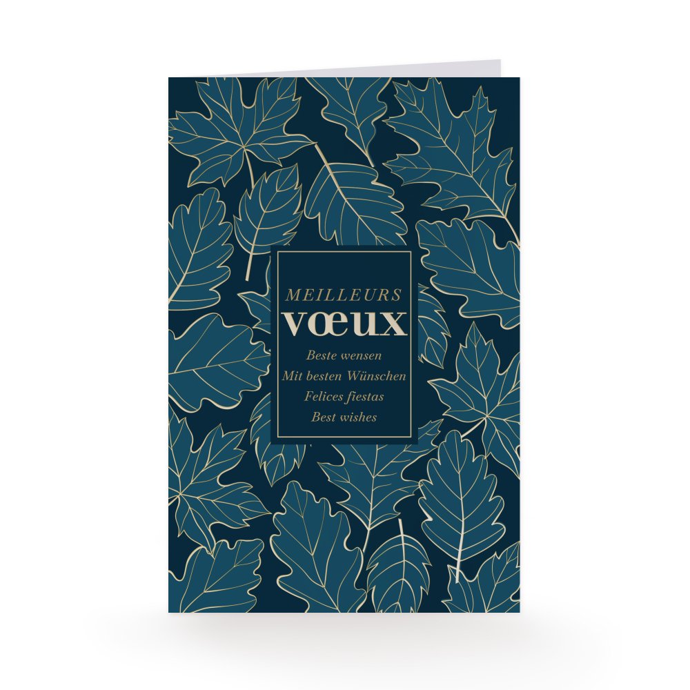 Feuilles bleues