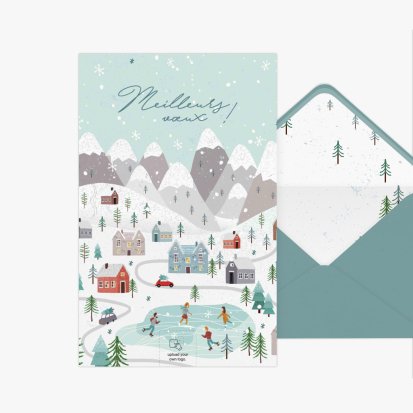 Snowy town