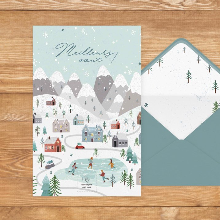 Snowy town